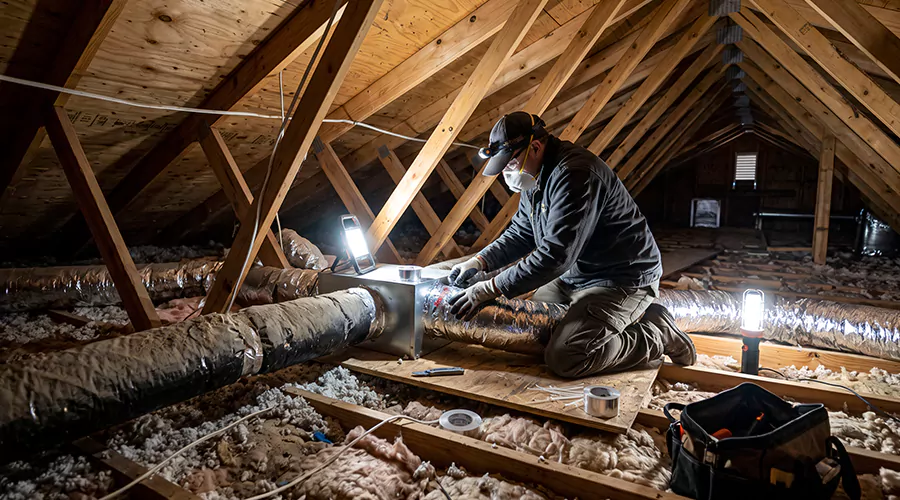 How to Install Ductwork in an Attic?
