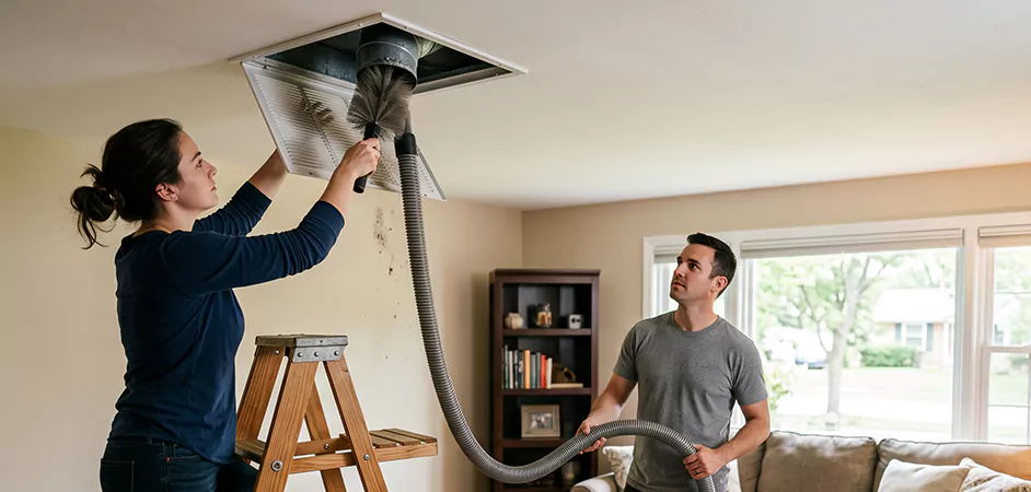 Roof and Wall Exhaust Cap Cleaning in Union